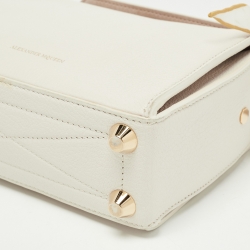 Alexander McQueen Off White Leather Box 19 Shoulder Bag 