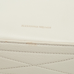 Alexander McQueen Off White Leather Box 19 Shoulder Bag 