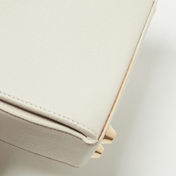 Alexander McQueen Off White Leather Box 19 Shoulder Bag 