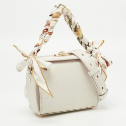 Alexander McQueen Off White Leather Box 19 Shoulder Bag 