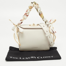 Alexander McQueen Off White Leather Box 19 Shoulder Bag 