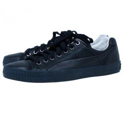 مملوكة مسبقًا Alexander McQueen for Puma Black Leather Street Climb Low Top Sneakers Size 39