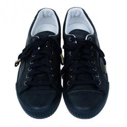 مملوكة مسبقًا Alexander McQueen for Puma Black Leather Street Climb Low Top Sneakers Size 39