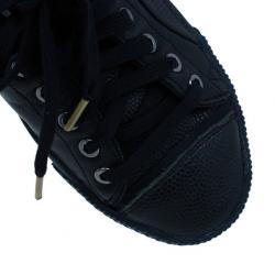 مملوكة مسبقًا Alexander McQueen for Puma Black Leather Street Climb Low Top Sneakers Size 39