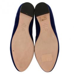 مملوكة مسبقًا Alexander McQueen Purple Velvet Skull Smoking Slippers Size 41