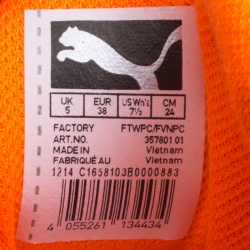 Pre Owned Alexander McQueen For Puma Multicolor Leather Brace High Top Sneakers Size 38