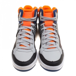 Pre Owned Alexander McQueen For Puma Multicolor Leather Brace High Top Sneakers Size 38