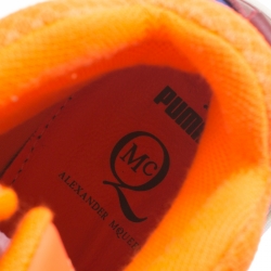 Pre Owned Alexander McQueen For Puma Multicolor Leather Brace High Top Sneakers Size 38