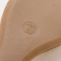 Pre Owned Alexander McQueen Tan 3D Flower Wedges Size 40