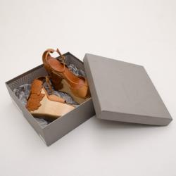 Pre Owned Alexander McQueen Tan 3D Flower Wedges Size 40
