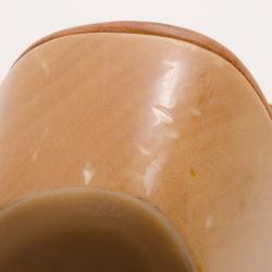 Pre Owned Alexander McQueen Tan 3D Flower Wedges Size 40