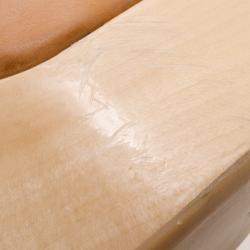 Pre Owned Alexander McQueen Tan 3D Flower Wedges Size 40