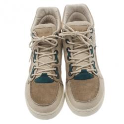Pre Owned Alexander McQueen Beige Suede Joust III Sneakers Size 42