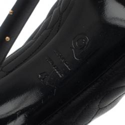 مملوكة مسبقًا حذاء اليكساندر ماكوين أسود مرصع وبجمجمة على المقدمة مقاس 41