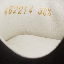 Pre Owned Alexander McQueen White Leather Oversized Low Top Sneakers Size 36.5