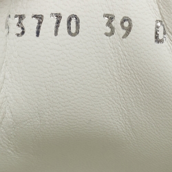 Pre Owned Alexander McQueen White/Purples Suede and Leather Oversized Sneakers Size 39