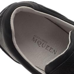 Pre Owned حذا ء رياضي أليكساندر ماكوين بوما ستريت كليمب مقدمة منخفضة جلد أسود مقاس 40.5