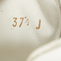 Alexander McQueen Off White Leather Larry Sneakers Size 37.5