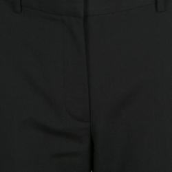 Alexander Wang Black Wool Zip Detail Tapered Cigarette Pants S