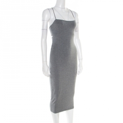 T By Alexander Wang Heather Grey Strappy Tank Dress XS