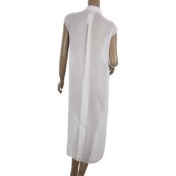 Pre Owned Alexander Wang Sleeveless Sheer Shirt Dress S