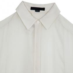 Pre Owned Alexander Wang Sleeveless Sheer Shirt Dress S