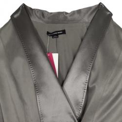 Alexander Wang Grey Matt Satin Wrap Dress M