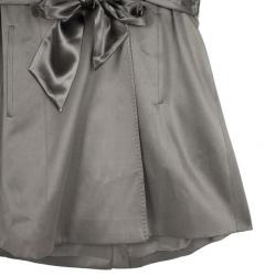 Alexander Wang Grey Matt Satin Wrap Dress M