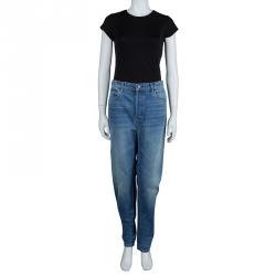 Alexander Wang Indigo Denim Faded Straight Fit Jeans M