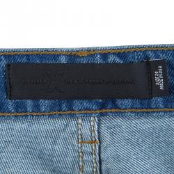 Alexander Wang Indigo Denim Faded Straight Fit Jeans M