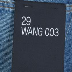 Alexander Wang Indigo Denim Faded Straight Fit Jeans M