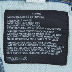 Alexander Wang Indigo Denim Faded Straight Fit Jeans M