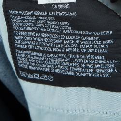 Alexander Wang Indigo Denim Faded Straight Fit Jeans M