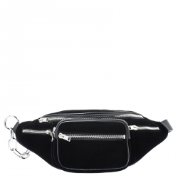 Alexander Wang Black Velvet Attica Belt Bag