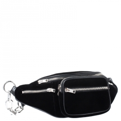 Alexander Wang Black Velvet Attica Belt Bag