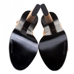 Pre Owned Alexander Wang Beige Suede Cole Slingback Sandals Size 40