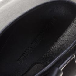 Alexander Wang Black Buckle Detail Leather Idina Espadrille Flat Sandals Size 40