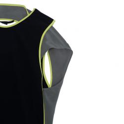 Alexander Wang Khaki Black Silk Top M