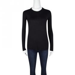 T by Alexander Wang Black Jersey Long Sleeve T-Shirt XS