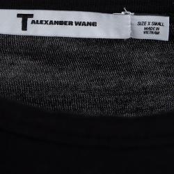 T by Alexander Wang Black Jersey Long Sleeve T-Shirt XS