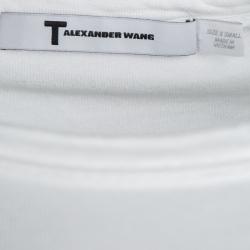 T by Alexander Wang White Jersey Long Sleeve T-Shirt XS