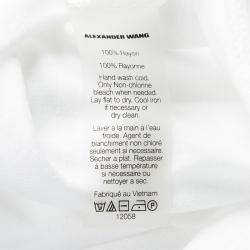 T by Alexander Wang White Jersey Long Sleeve T-Shirt XS
