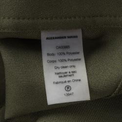 T By Alexander Wang Olive Green High Waist Cropped Pants S