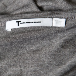 Pre Owned T by Alexander Wang Grey Cotton Short Sleeve T-Shirt Dress S