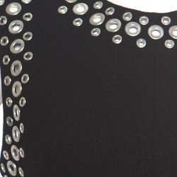 Pre Owned Alexander Wang Black Knit Eyelet Embellished Sleeveless Midi Dress M