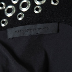 Pre Owned Alexander Wang Black Knit Eyelet Embellished Sleeveless Midi Dress M