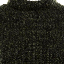 Pre Owned T By Alexander Wang Green and Black Chunky Knit Sleeveless Oversized Sweater M