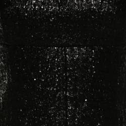 Alexander Wang Metallic Black Cotton Blend Tweed Chain Strap Detail Mini Dress S