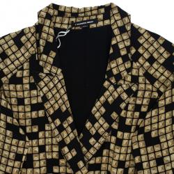 Alexander Wang Stud Print Silk Classic Trench Coat M