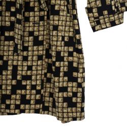 Alexander Wang Stud Print Silk Classic Trench Coat M